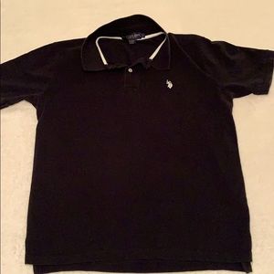 U.S. Polo Assn. Black Men’s Large Polo Shirt